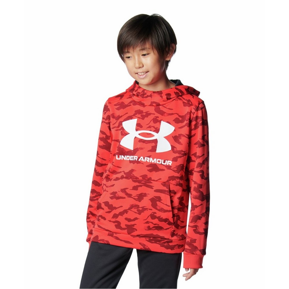 アンダーアーマー（UNDER ARMOUR）（キッズ）アーマーフリース プリント ビッグロゴ フーディー 1388280 713