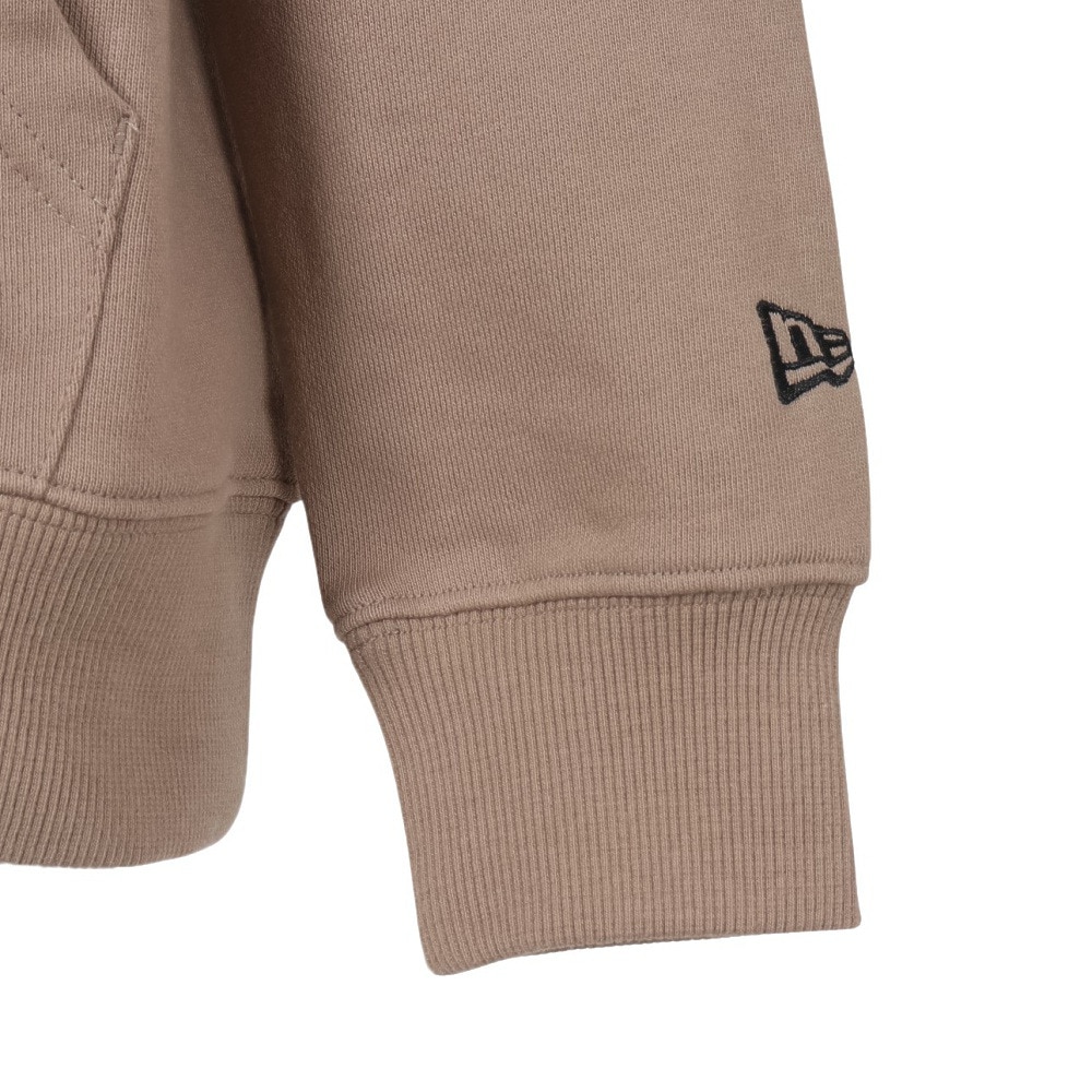 ニューエラ（NEW ERA）（キッズ）ユース 裏毛 スウェット プルオーバーフーディー Box Logo ミルクティー 14325129