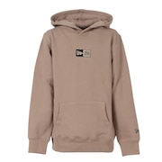 (キッズ)ユース 裏毛 スウェット プルオーバーフーディー Box Logo ミルクティー 14325129