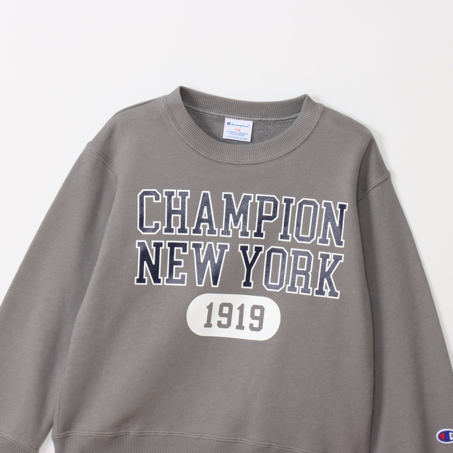 チャンピオン（CHAMPION）（キッズ）キッズ クルーネック 長袖 スウェットシャツ CK-A007 050