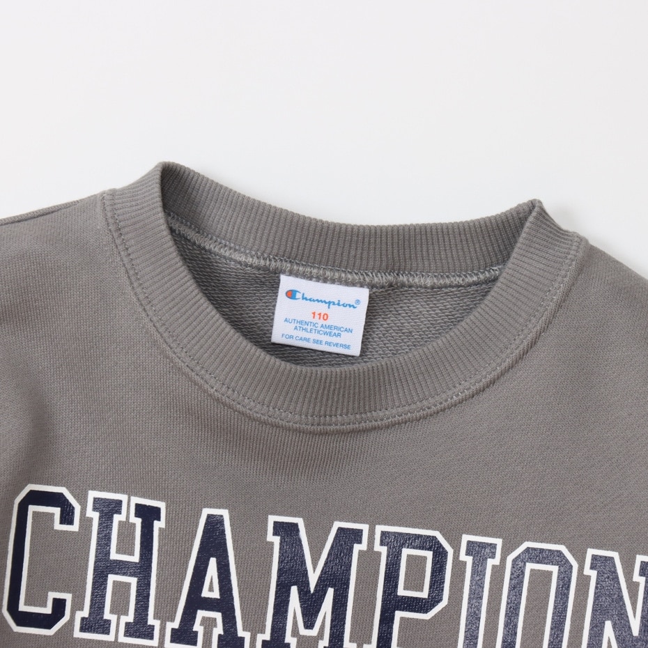 チャンピオン（CHAMPION）（キッズ）キッズ クルーネック 長袖 スウェットシャツ CK-A007 050