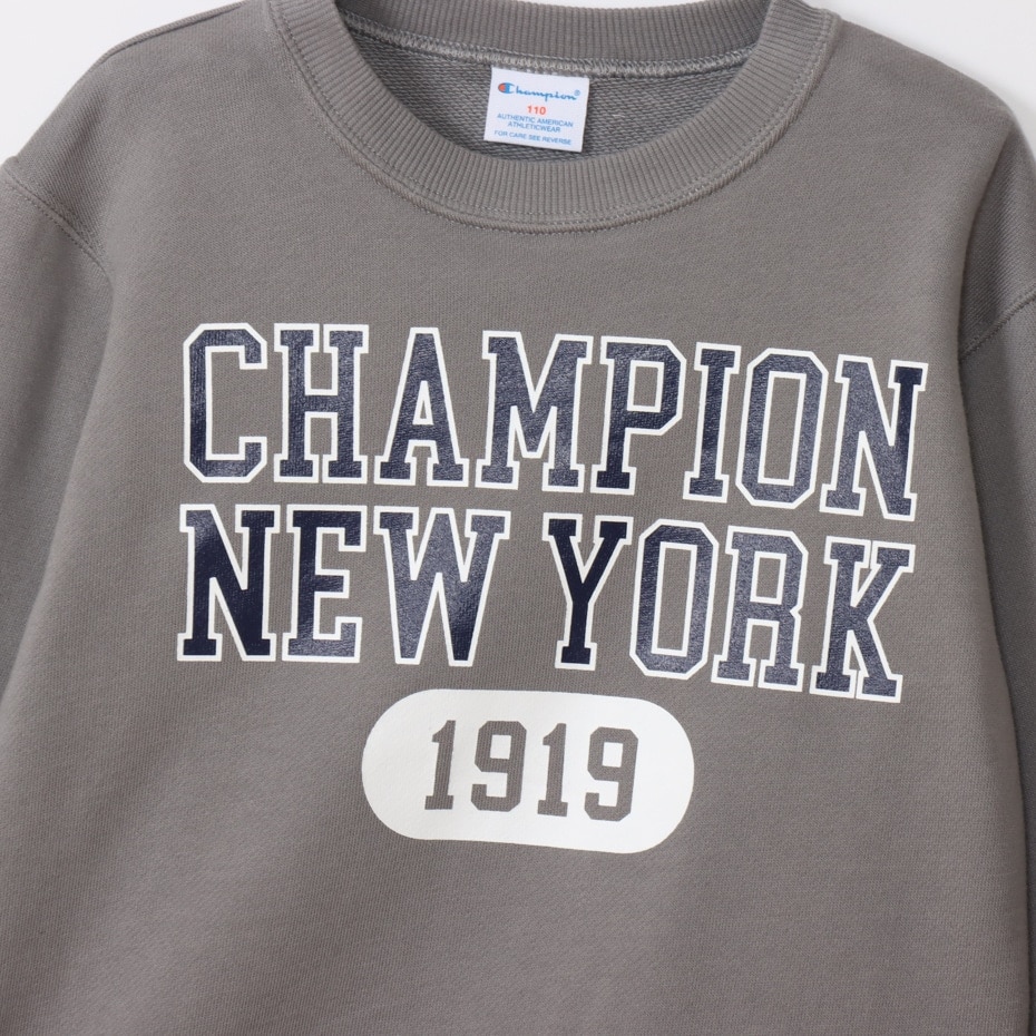 チャンピオン（CHAMPION）（キッズ）キッズ クルーネック 長袖 スウェットシャツ CK-A007 050