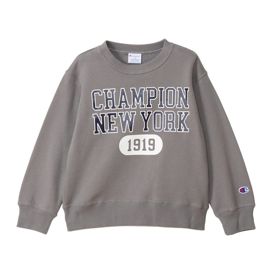 チャンピオン（CHAMPION）（キッズ）キッズ クルーネック 長袖 スウェットシャツ CK-A007 050