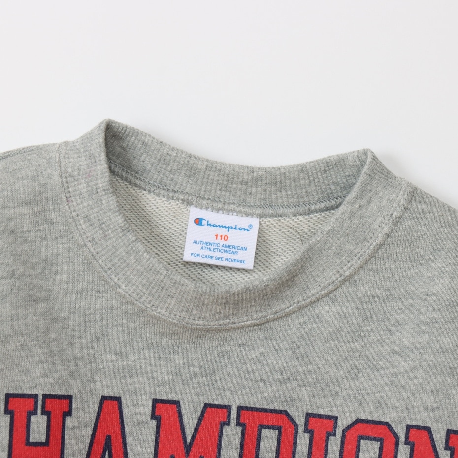 チャンピオン（CHAMPION）（キッズ）キッズ クルーネック 長袖 スウェットシャツ CK-A007 070