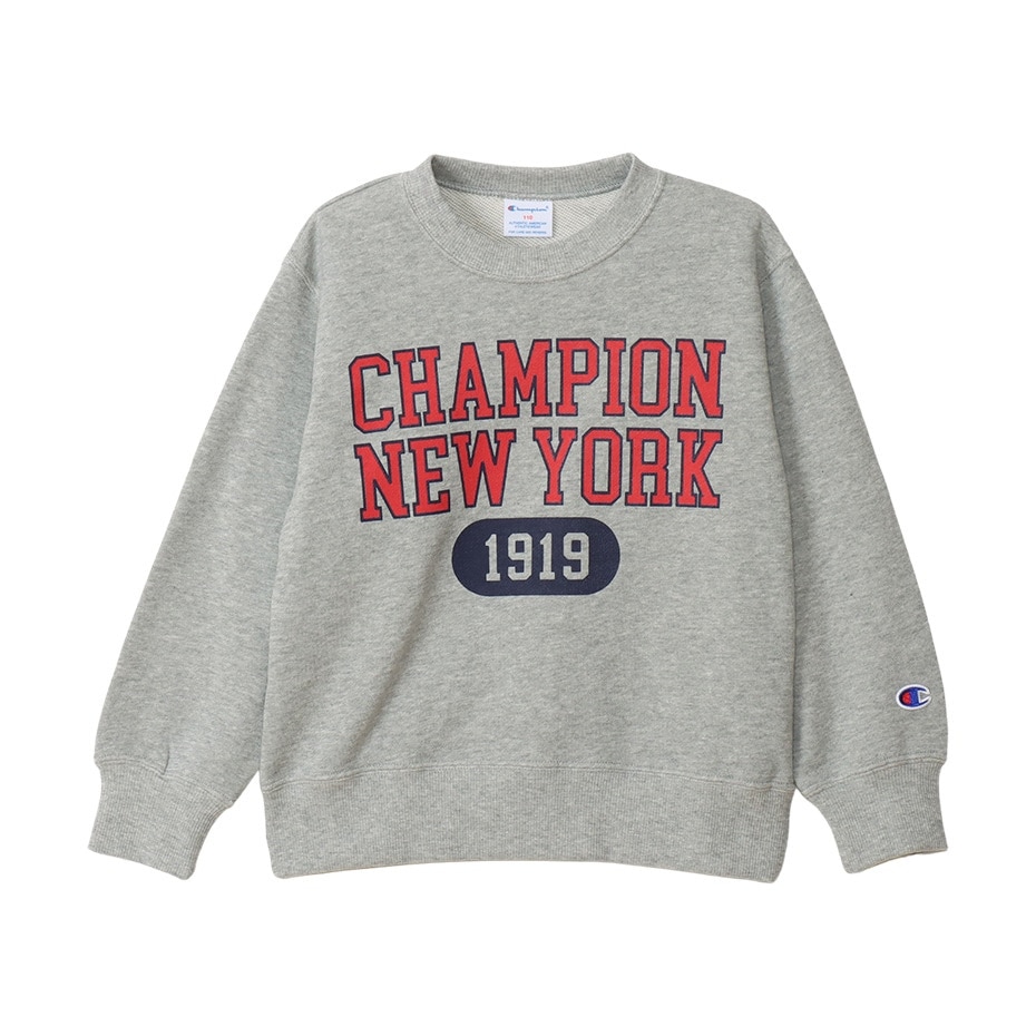 チャンピオン（CHAMPION）（キッズ）キッズ クルーネック 長袖 スウェットシャツ CK-A007 070
