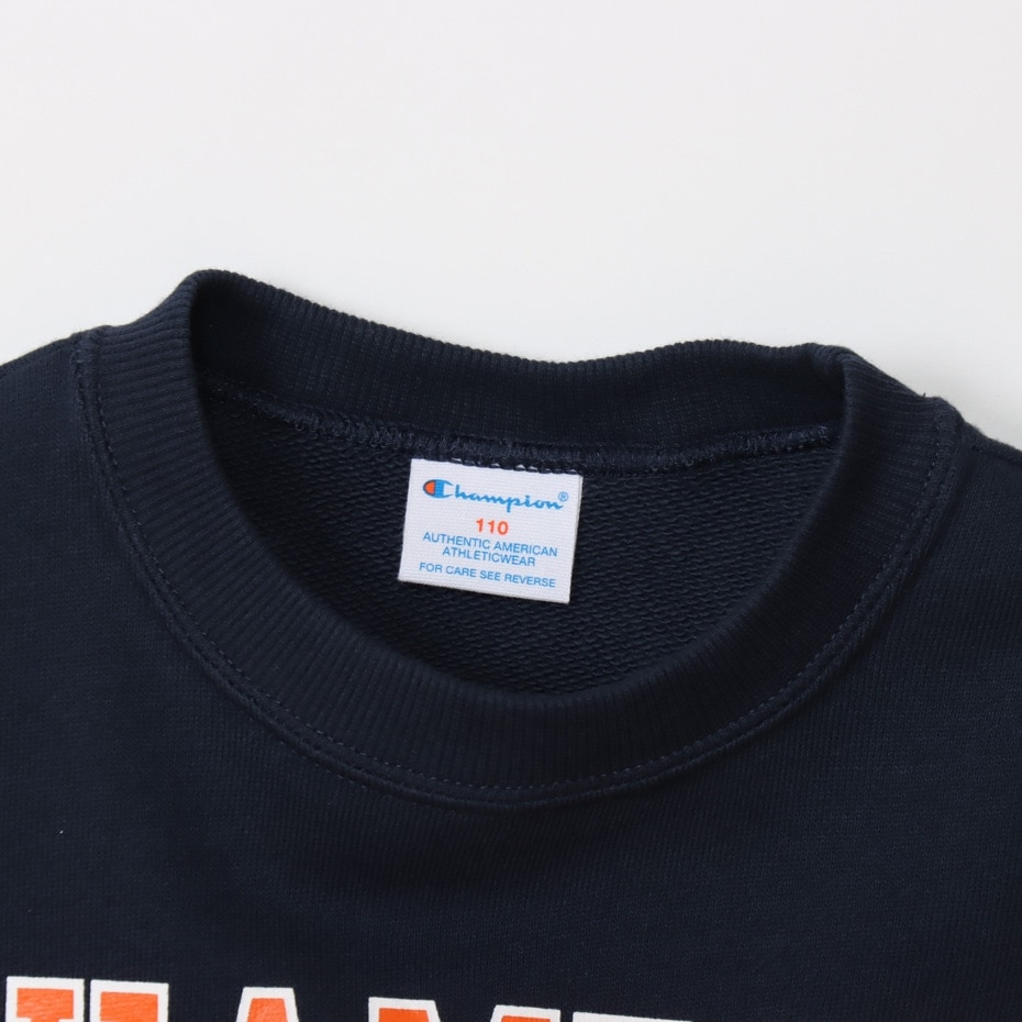 チャンピオン（CHAMPION）（キッズ）キッズ クルーネック 長袖 スウェットシャツ CK-A007 370