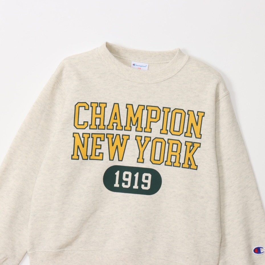 チャンピオン（CHAMPION）（キッズ）キッズ クルーネック 長袖 スウェットシャツ CK-A007 810