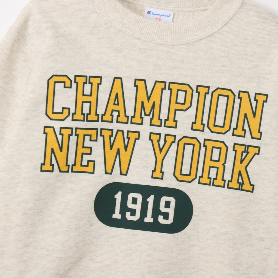チャンピオン（CHAMPION）（キッズ）キッズ クルーネック 長袖 スウェットシャツ CK-A007 810