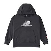 (キッズ)吸水速乾 スタックドロゴ スウェット フーディ ABT45506ACK