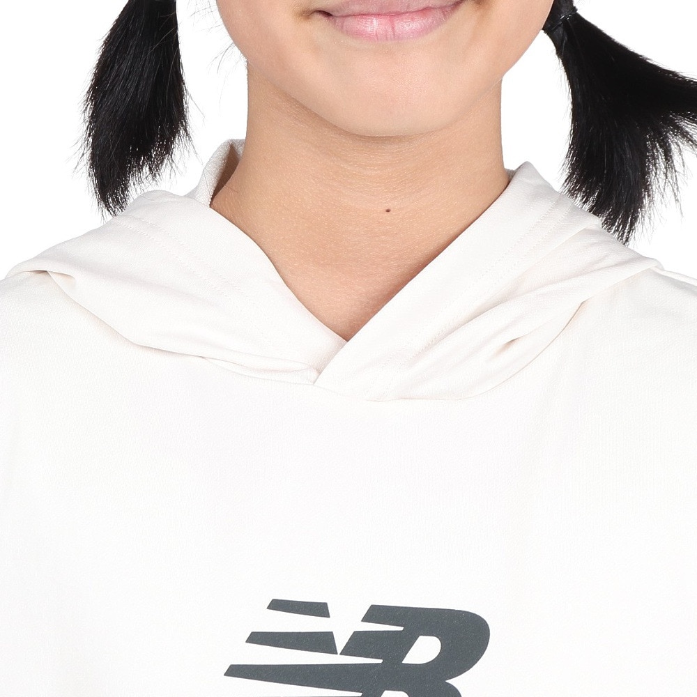 ニューバランス（new balance）（キッズ）吸水速乾 スタックドロゴ スウェット フーディ ABT45506LIN