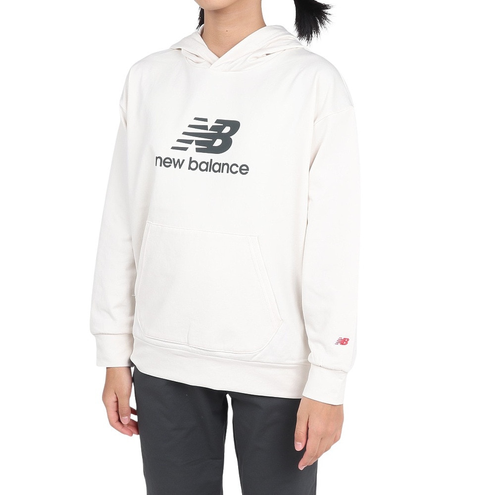 ニューバランス（new balance）（キッズ）吸水速乾 スタックドロゴ スウェット フーディ ABT45506LIN