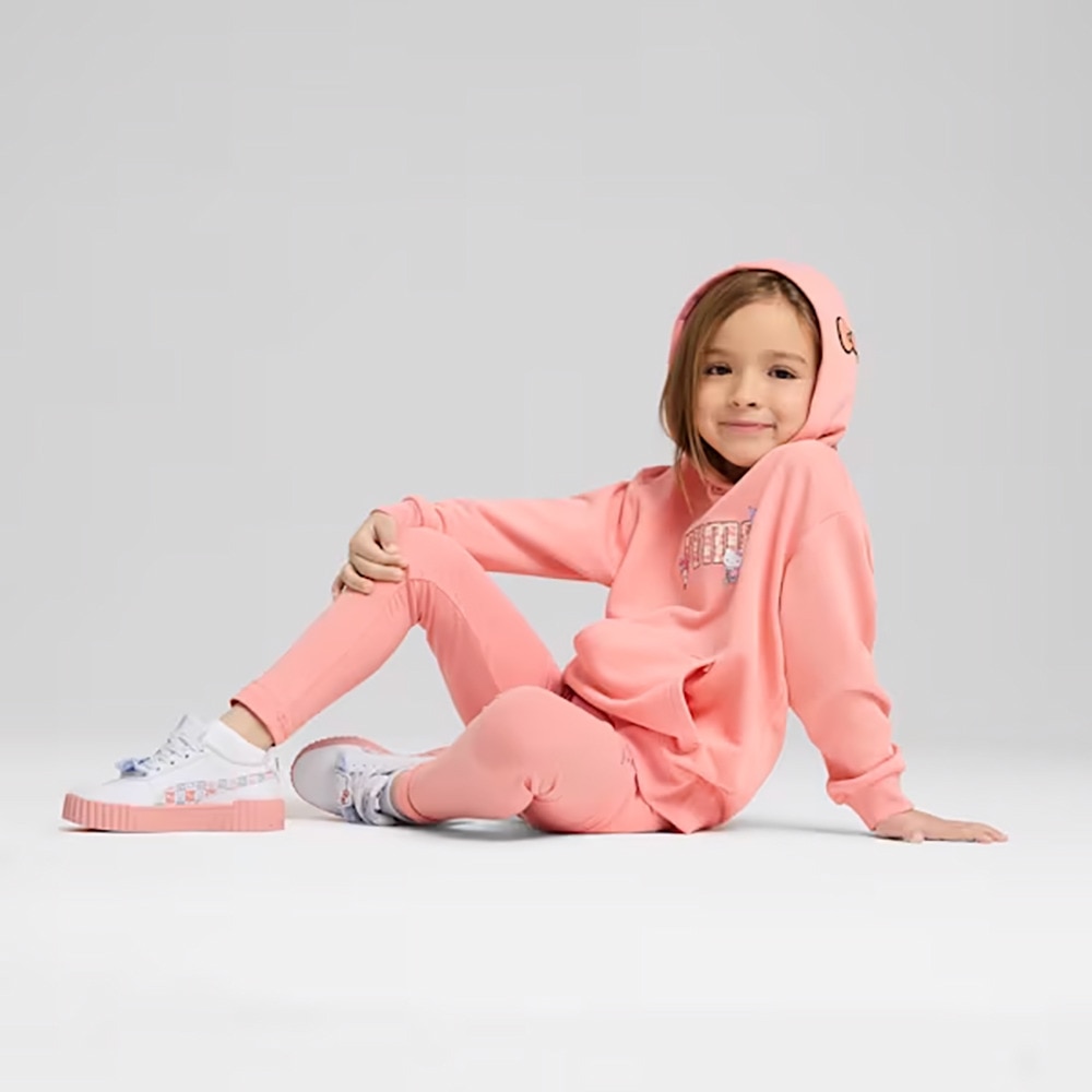 プーマ（PUMA）（キッズ）PUMA×ハローキティ&フレンズ リラックス フーディ スウェット 630063 18 SPNK
