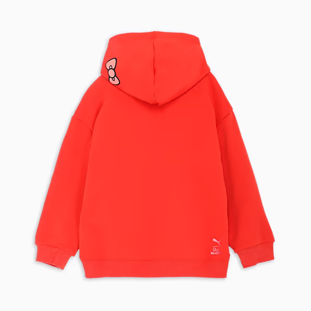 プーマ（PUMA）（キッズ）PUMA×ハローキティ&フレンズ リラックス フーディ スウェット 630063 15 RED