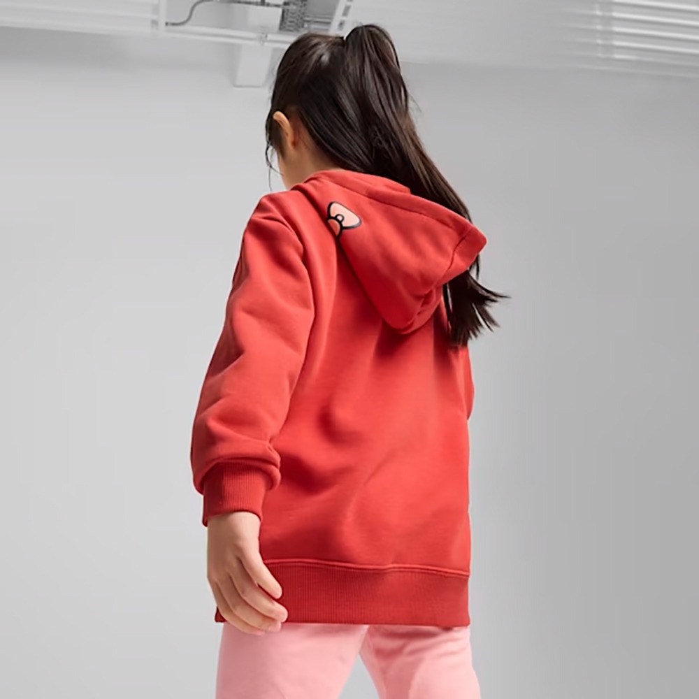 プーマ（PUMA）（キッズ）PUMA×ハローキティ&フレンズ リラックス フーディ スウェット 630063 15 RED
