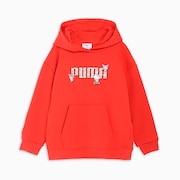 (キッズ)PUMA×ハローキティ&フレンズ リラックス フーディ スウェット 630063 15 RED