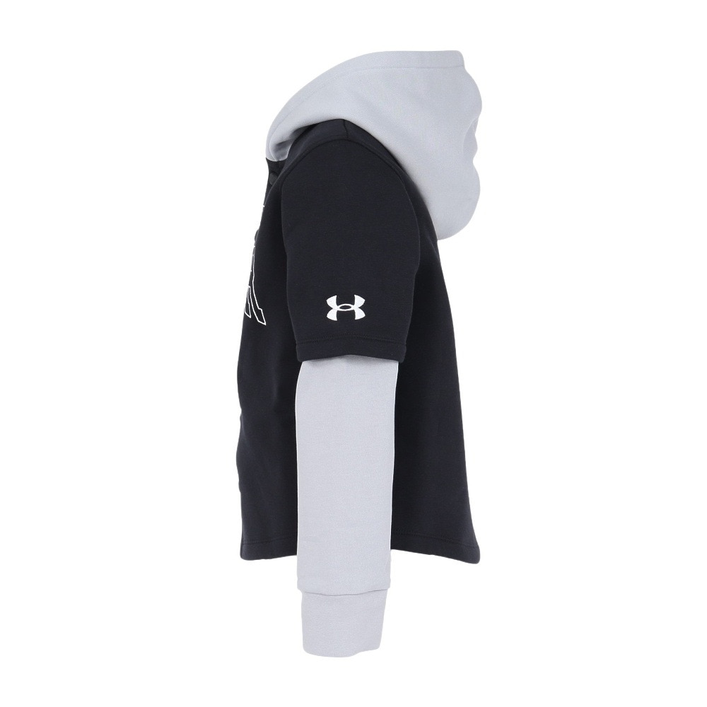 アンダーアーマー（UNDER ARMOUR）（キッズ）ジュニア アイコンフリース ボタンダウン フーディー 6003752 001