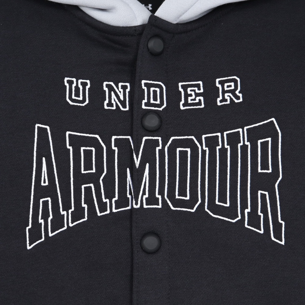 アンダーアーマー（UNDER ARMOUR）（キッズ）ジュニア アイコンフリース ボタンダウン フーディー 6003752 001