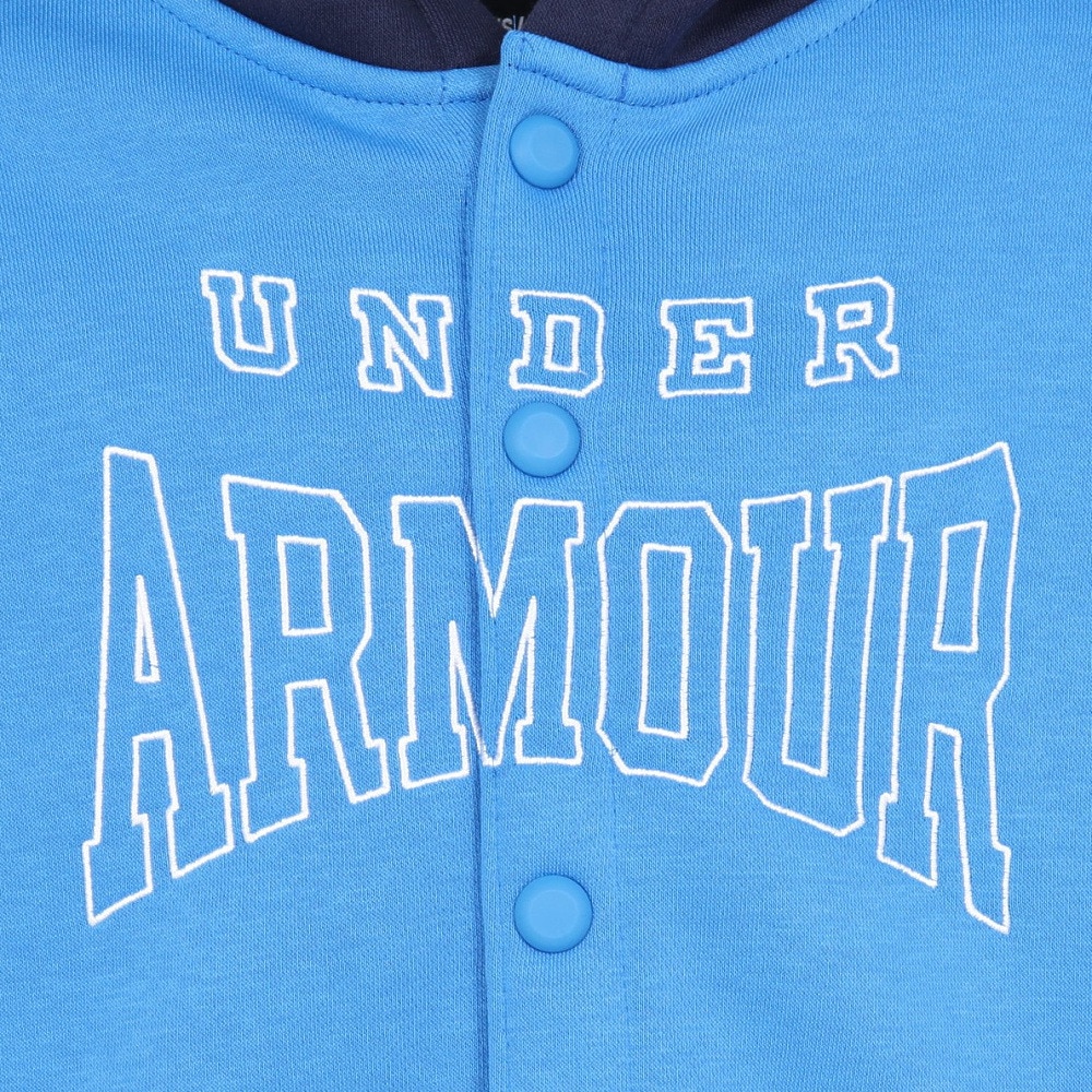 アンダーアーマー（UNDER ARMOUR）（キッズ）ジュニア アイコンフリース ボタンダウン フーディー 6003752 402