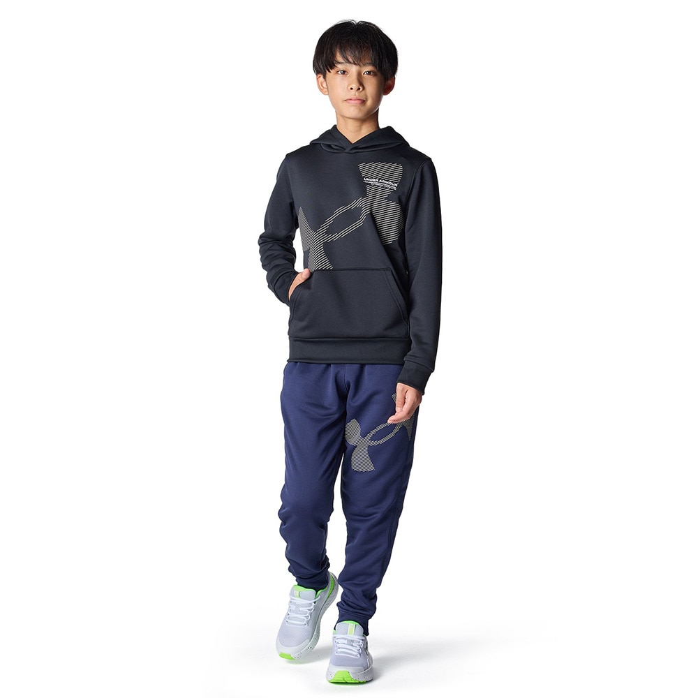 アンダーアーマー（UNDER ARMOUR）（キッズ）テックテリー スーパービッグロゴ フーディー 6007817 001