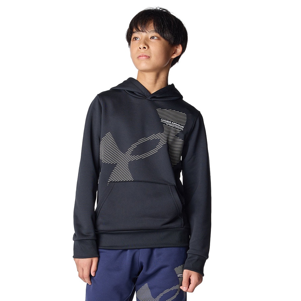 アンダーアーマー（UNDER ARMOUR）（キッズ）テックテリー スーパービッグロゴ フーディー 6007817 001