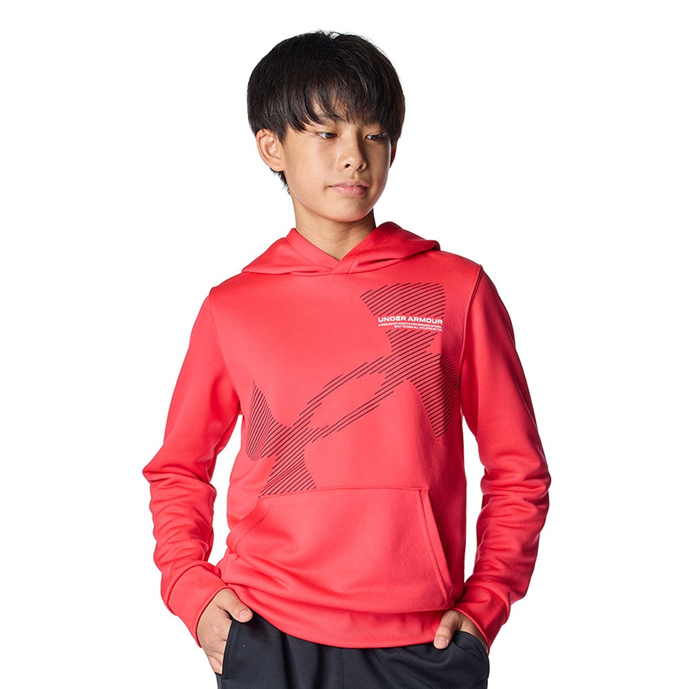アンダーアーマー（UNDER ARMOUR）（キッズ）テックテリー スーパービッグロゴ フーディー 6007817 989