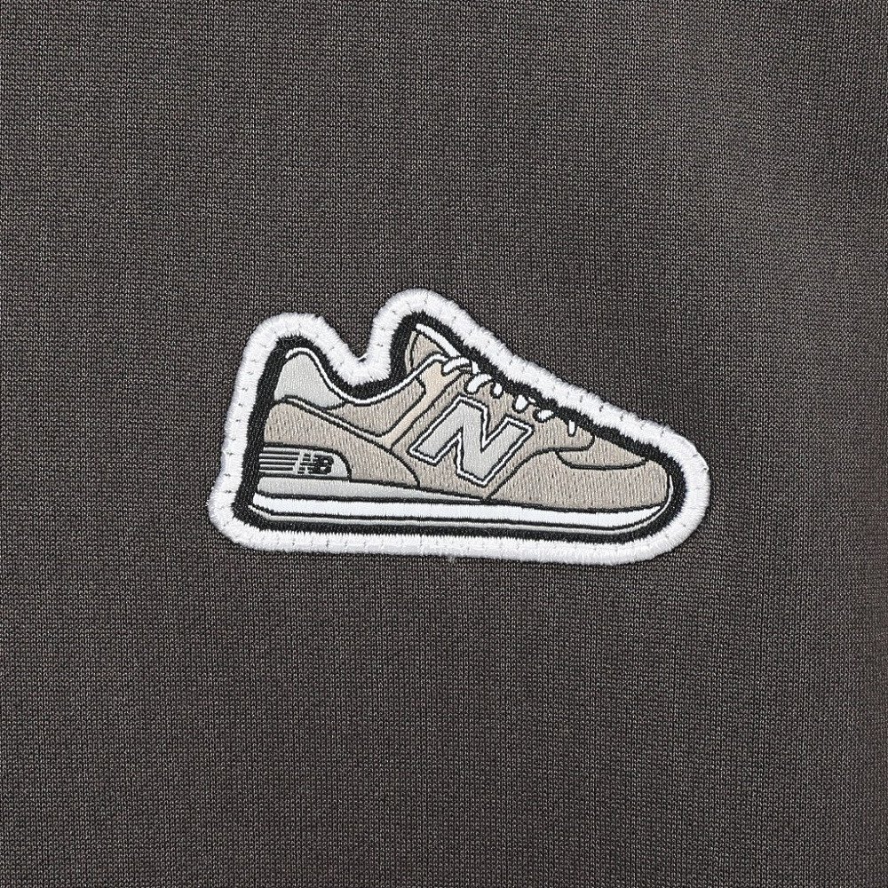 ニューバランス（new balance）（キッズ）シューパッチライトスウェットクルーネック ABT55562BLK