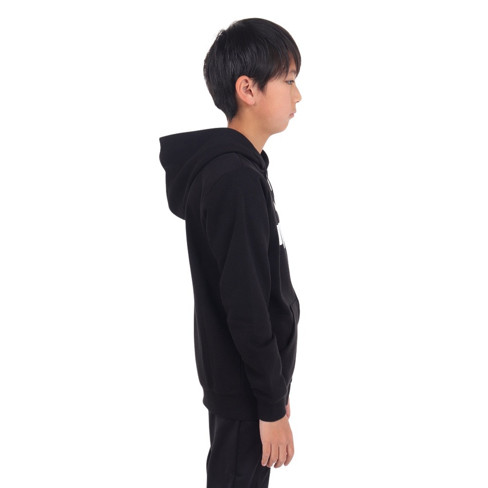 プーマ（PUMA）（キッズ）ESS ビッグロゴ フーデッドジャケット 848437 01 BLK