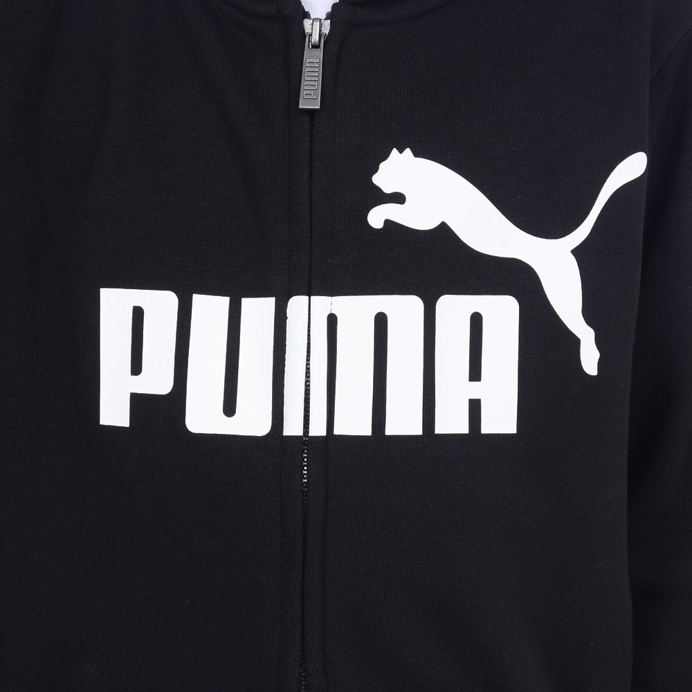 プーマ（PUMA）（キッズ）ESS ビッグロゴ フーデッドジャケット 848437 01 BLK