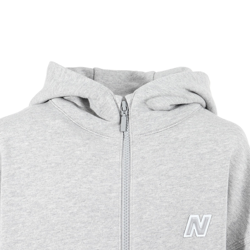 ニューバランス（new balance）（キッズ）パーカー キッズ  ヘビーウェイトフルジップフーディ ABT35150AG
