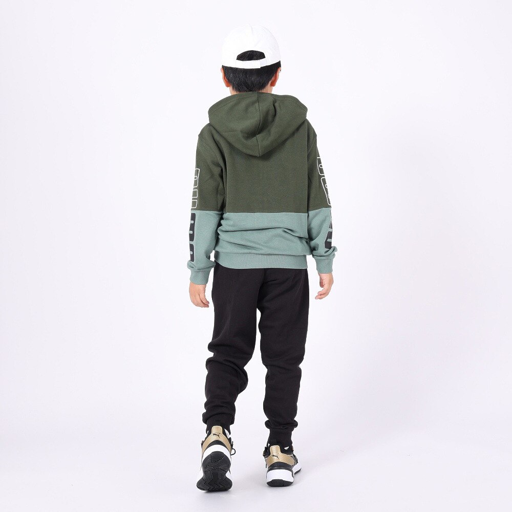 プーマ（PUMA）（キッズ）ジャージ キッズ ボーイズ POWER カラーブロック フーデッド 678571 31 GRN
