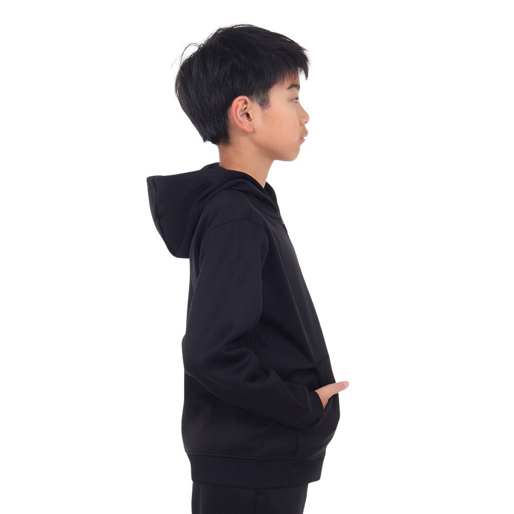 ジローム（GIRAUDM）（キッズ）ジュニア grit フリース フルジップパーカー SW3F0042-TR862-GRCD BLK