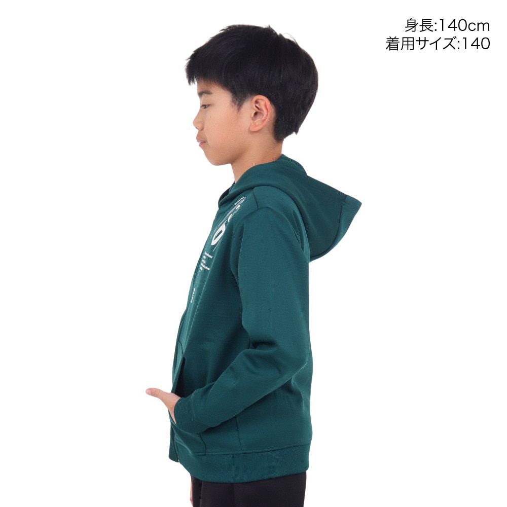 ジローム（GIRAUDM）（キッズ）ジュニア grit フリース フルジップパーカー SW3F0042-TR862-GRCD GRN