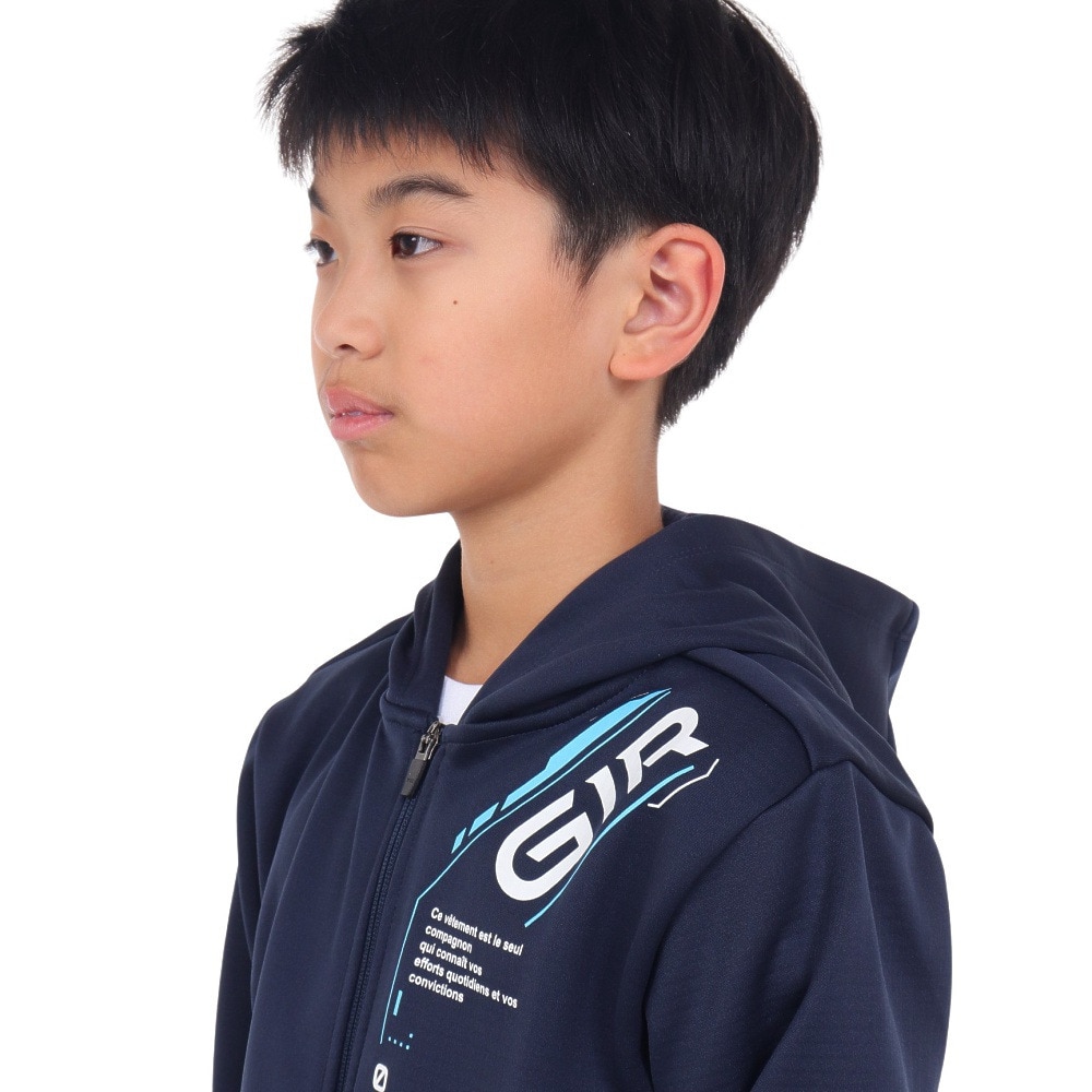 ジローム（GIRAUDM）（キッズ）ジュニア grit フリース フルジップパーカー SW3F0042-TR862-GRCD NVY