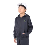 アディダス(adidas)(キッズ)ジュニア トレーニング エッセンシャルズ ロゴ ウォーム ルーズフィット フルジップパーカー IKS28-IK4642/IK4643/IK4644