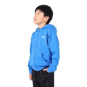 アディダス(キッズ)ジュニア トレーニング エッセンシャルズ ロゴ ウォーム ルーズフィット フルジップパーカー IKS28-IK4643