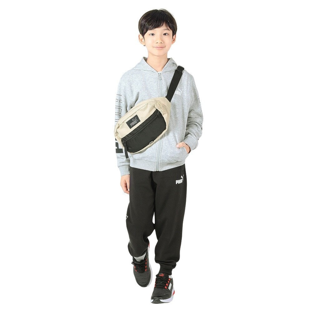 プーマ（PUMA）（キッズ）ジャージ ボーイズ POWER カラーブロック フーデッド 678571 04 LGRY