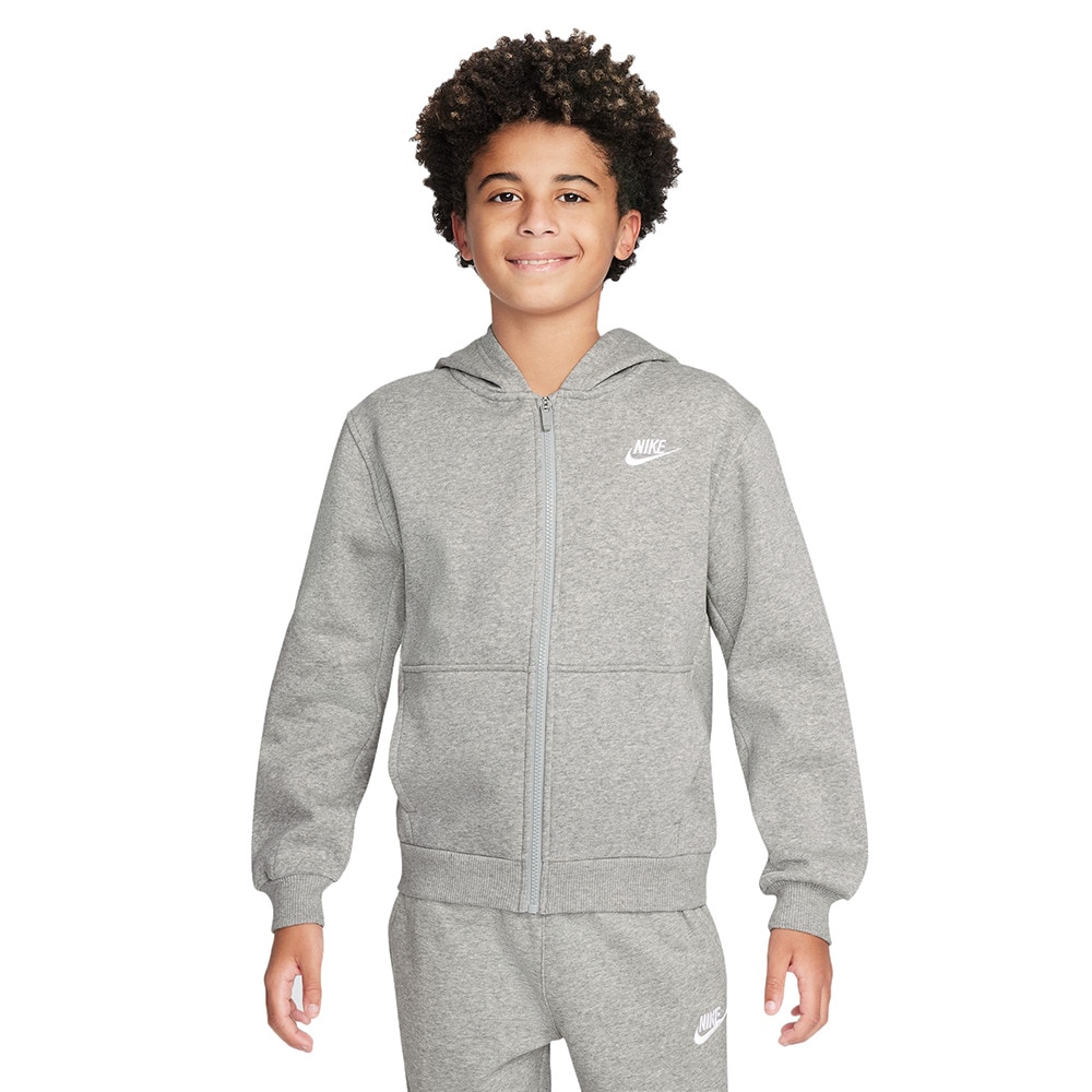 ナイキ（NIKE）（キッズ）NSW クラブ フリース フルジップ 長袖 FD3004-063