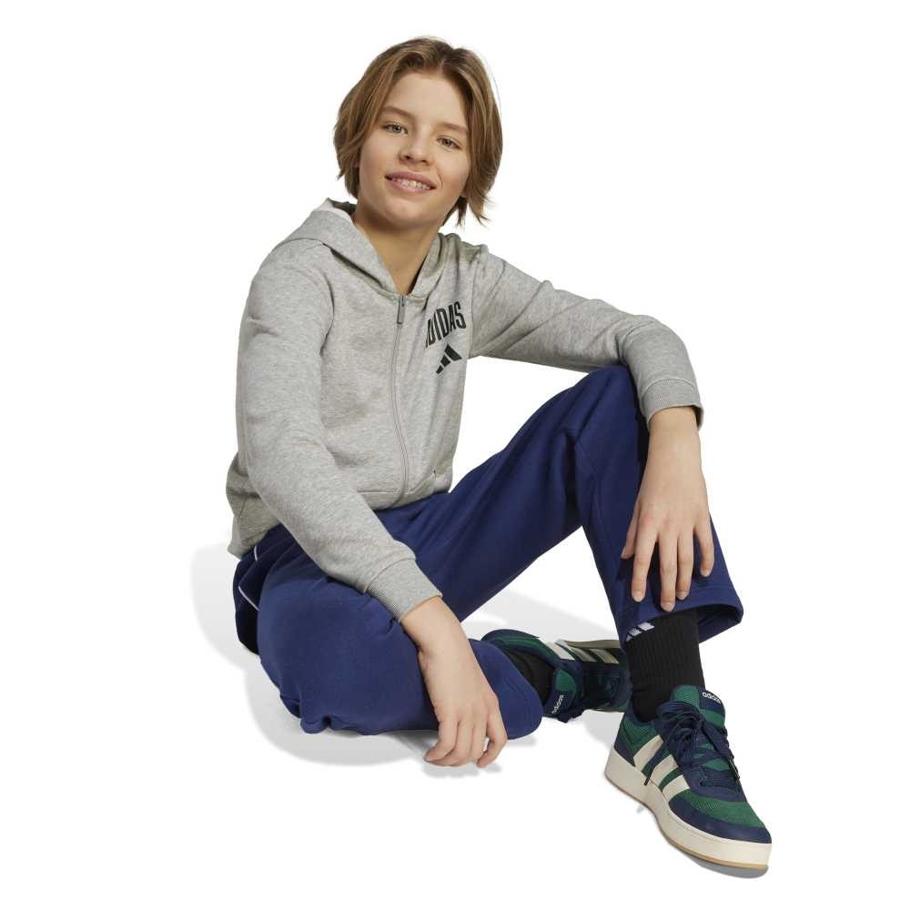 アディダス（adidas）（キッズ）キッズ シーズナル エッセンシャルズ カレッジ タイポグラフィ フルジップ パーカー KLH29-JW2388