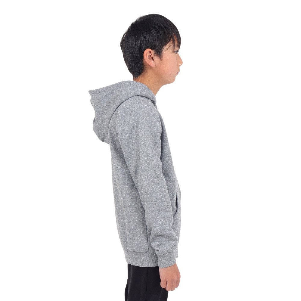 プーマ（PUMA）（キッズ）パーカー スウェット ESS ビッグロゴ フーデッドジャケット 848437 03 MGRY