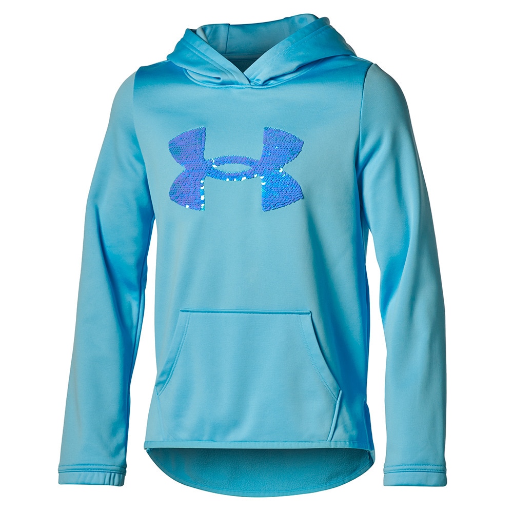 アンダーアーマー（UNDER ARMOUR）（キッズ）ジュニア フリース シークイン ロゴ フーディー 1366052 914