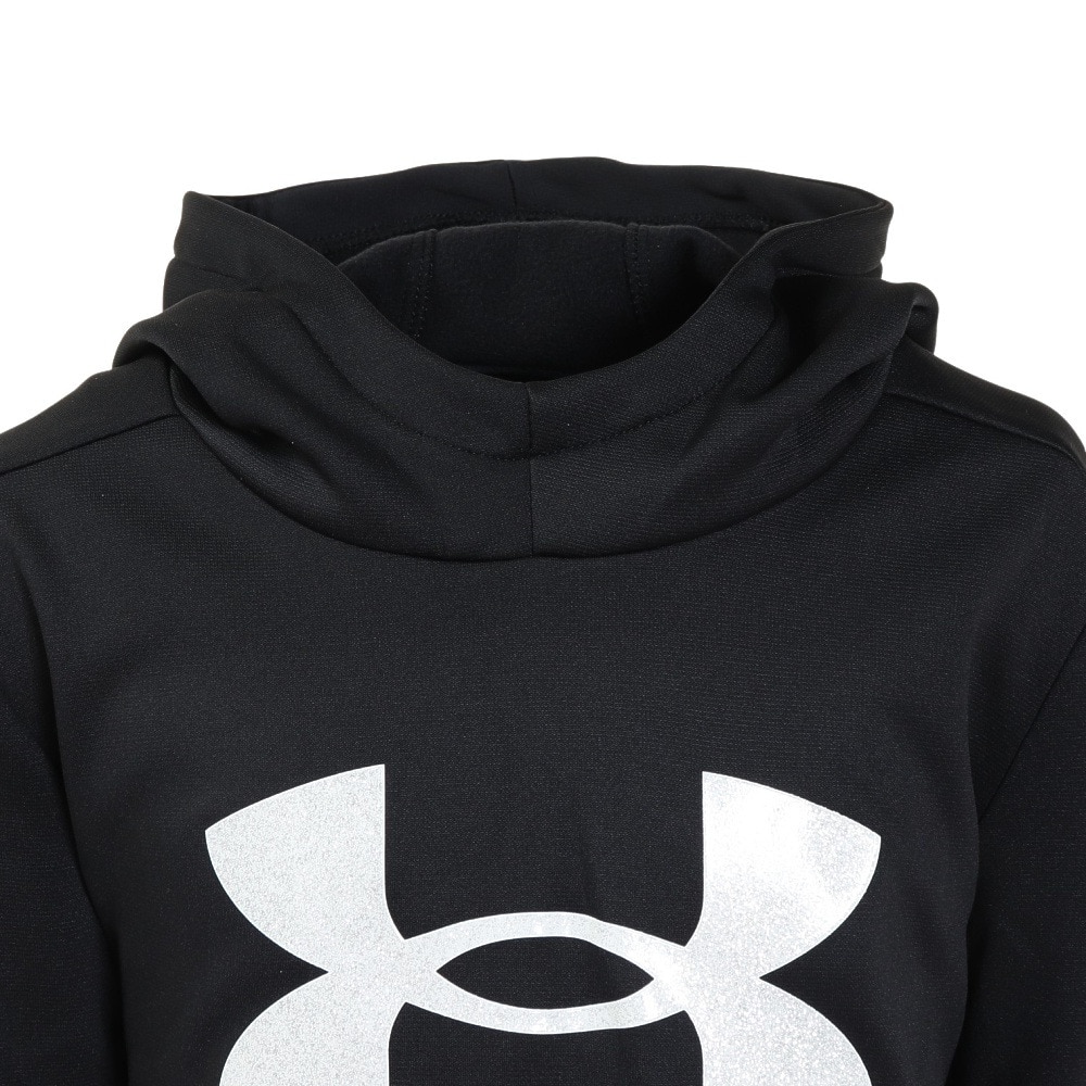 アンダーアーマー（UNDER ARMOUR）（キッズ）スウェットパーカー アーマー フリース GLITTER フーディー ガールズ 女の子 1373136 001