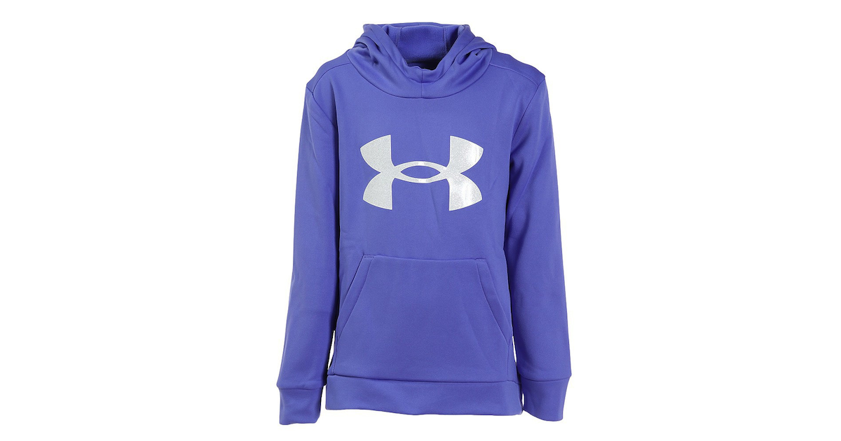 アンダーアーマー（UNDER ARMOUR）（キッズ）スウェットパーカー アーマー フリース GLITTER フーディー ガールズ 女の子