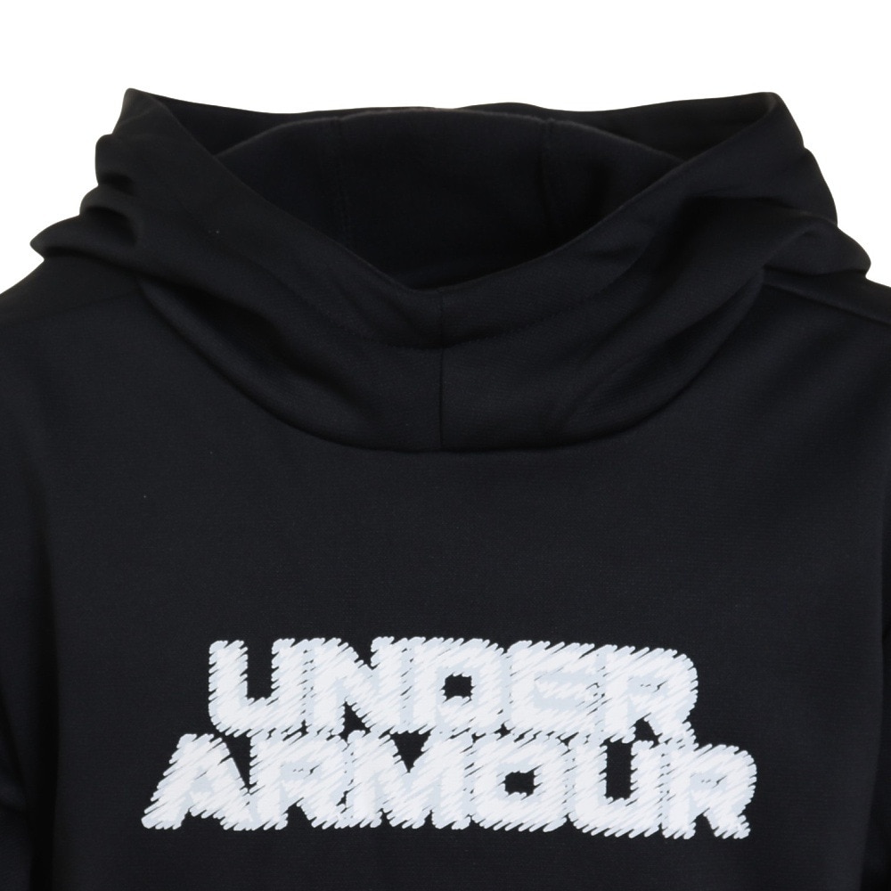 アンダーアーマー（UNDER ARMOUR）（キッズ）裏起毛 スウェット パーカー アーマーフリース ブランド フーディー 1373137 001