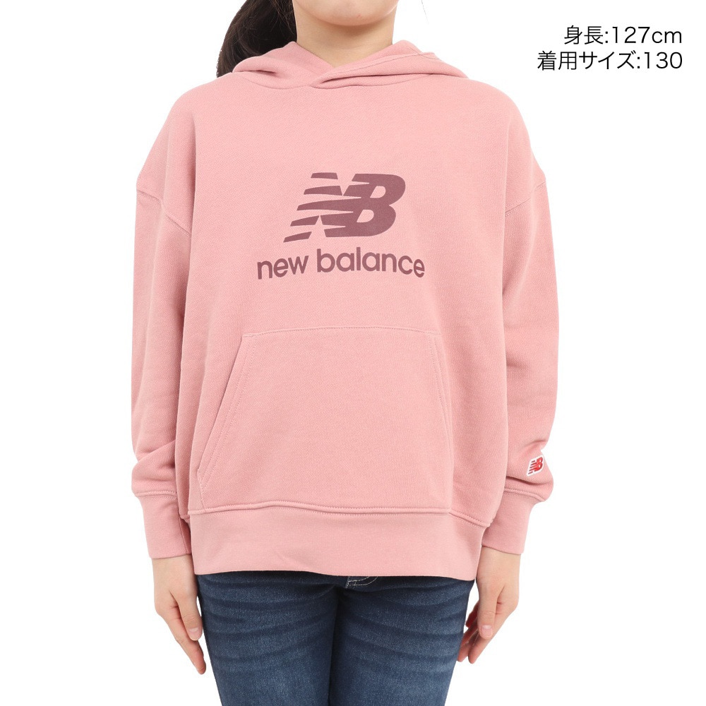 ニューバランス（new balance）（キッズ）パーカー キッズ  スウェットフーディー ABT35157POO