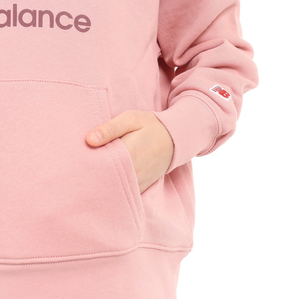 ニューバランス（new balance）（キッズ）パーカー キッズ  スウェットフーディー ABT35157POO