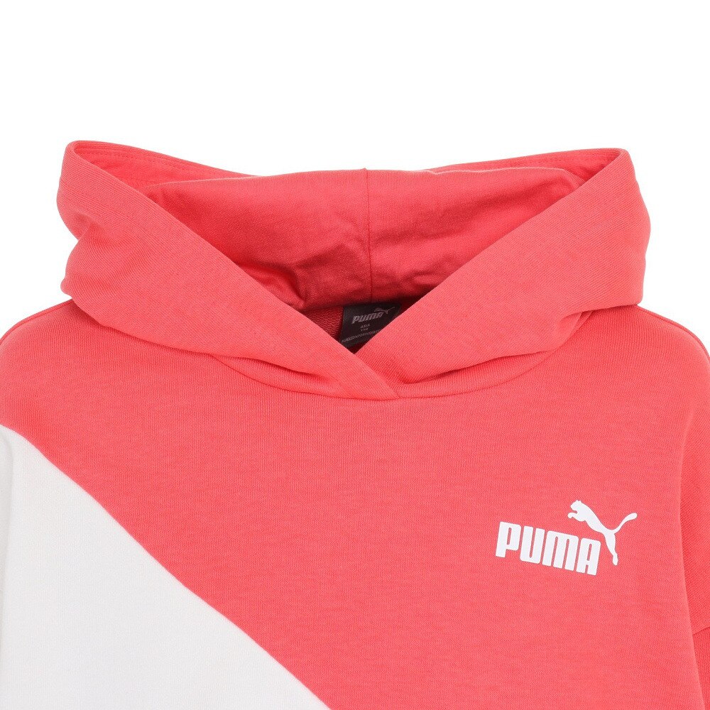 プーマ（PUMA）（キッズ）パーカー キッズ ガールズ PUMA POWER キャット フーディー 675839 22 PWHT