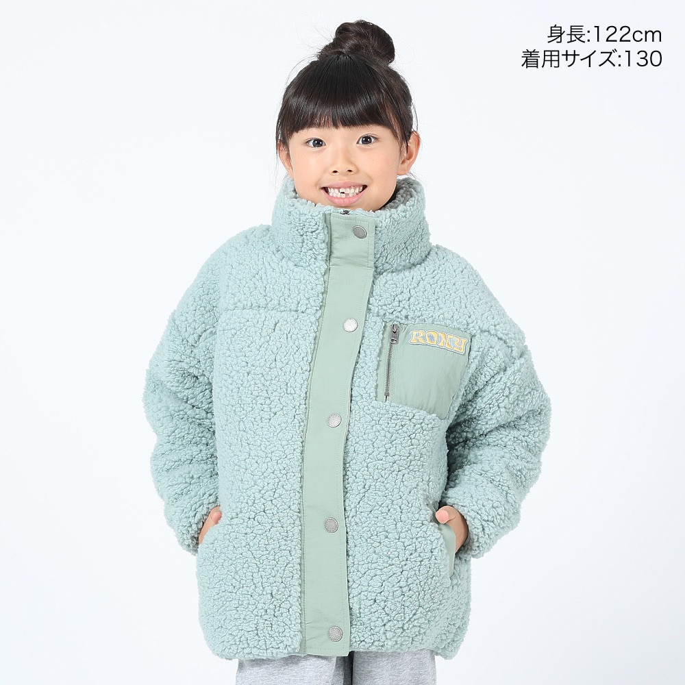 ロキシー（ROXY）（キッズ）ジュニア MINI UPON US ジップボアジャケット 23FWTJK234083BLU