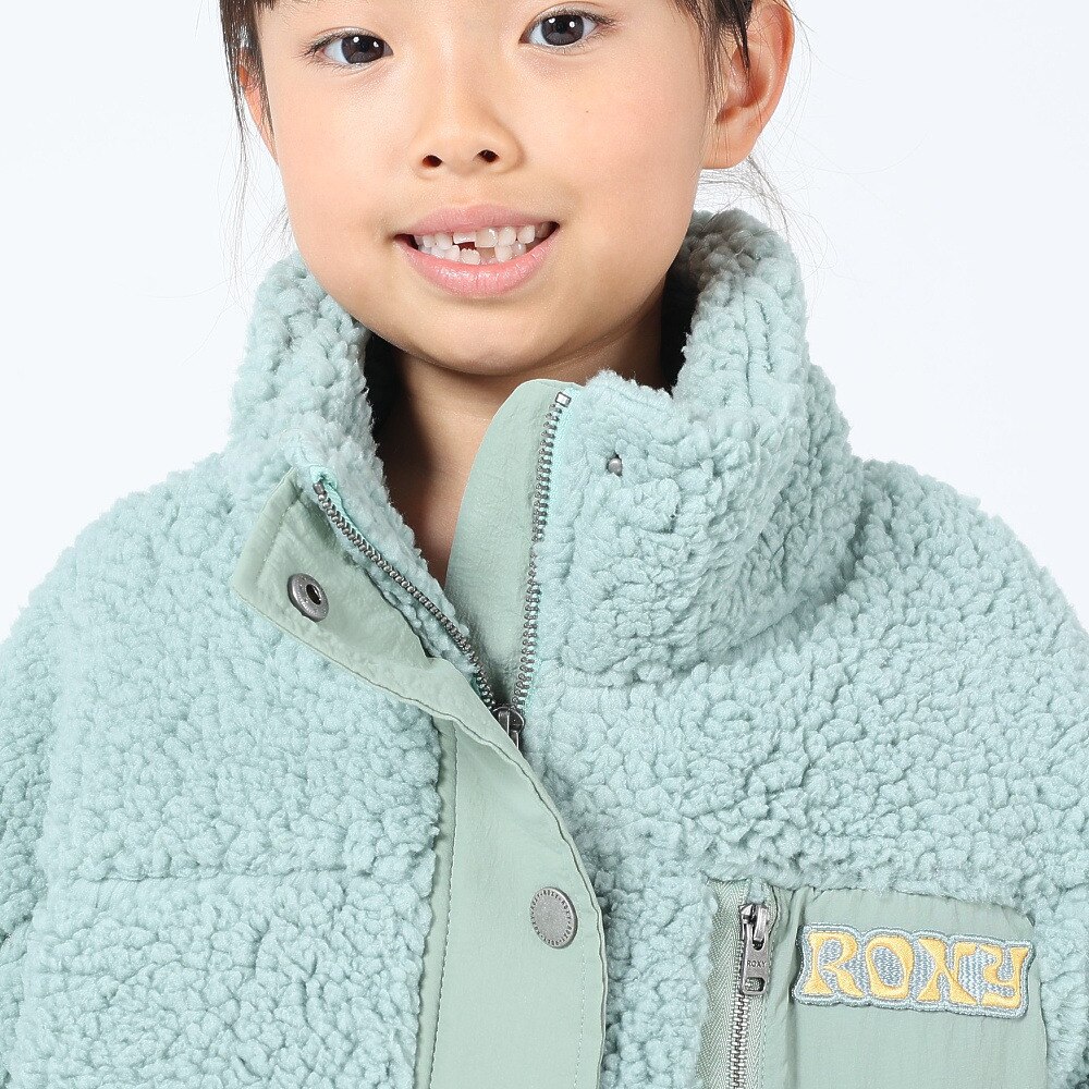 ロキシー（ROXY）（キッズ）ジュニア MINI UPON US ジップボアジャケット 23FWTJK234083BLU