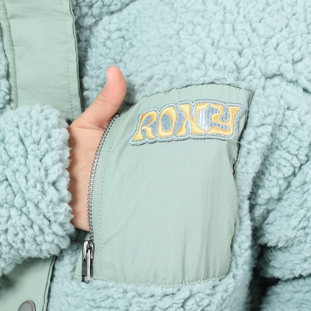 ロキシー（ROXY）（キッズ）ジュニア MINI UPON US ジップボアジャケット 23FWTJK234083BLU