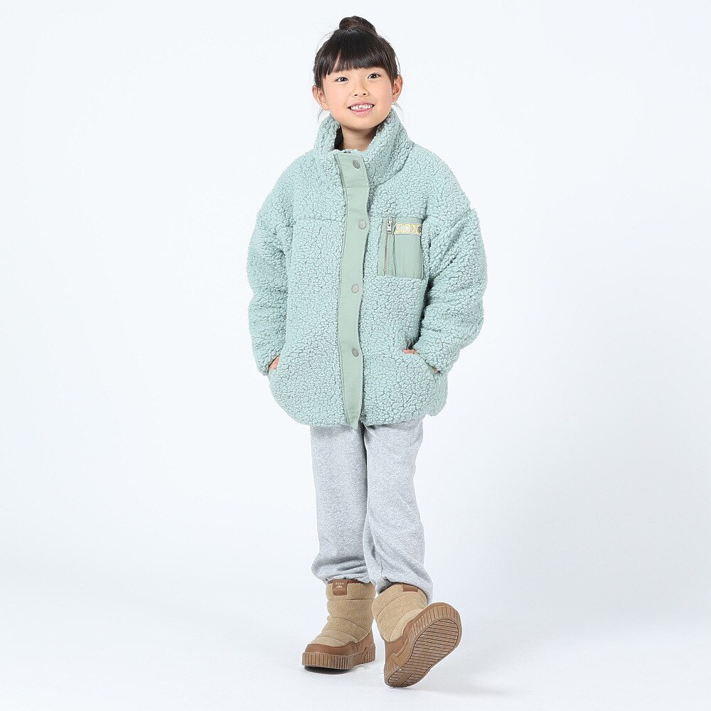 ロキシー（ROXY）（キッズ）ジュニア MINI UPON US ジップボアジャケット 23FWTJK234083BLU